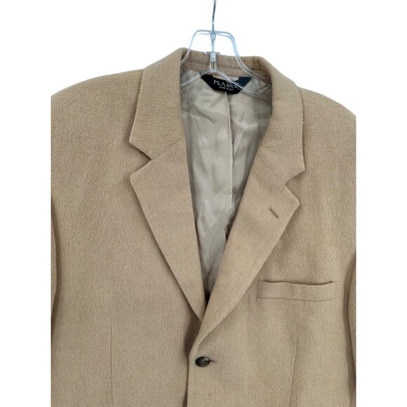 Jos. A Banks Camel Hair‎ Coat Jacket Mens Size 42L Luxury Minimalist - Picture 6 of 10